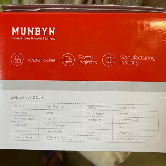 Munbyn Thermal Label Shipping Printer - Picture 2 of 4